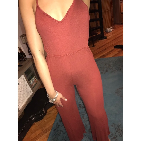 FASHION NOVA BURNT ORANGE JUMPSUIT - Picture 2 of 4